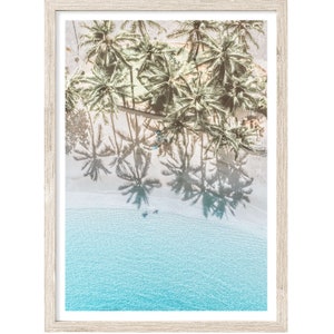 Aerial Beach Print, Coastal Wall Art, Beach Photography Print, Extra Large Wall Art, Vertical Coastal Print, Hawaii Wall Art, Unframed Print