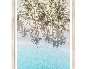 Aerial Beach Print, Coastal Wall Art, Beach Photography Print, Extra Large Wall Art, Vertical Coastal Print, Hawaii Wall Art, Unframed Print