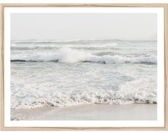 Beach Photography Print, Neutral Coastal Wall Art (Unframed)