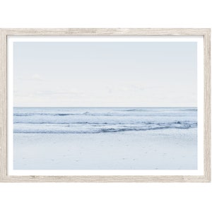 Beach Wall Art, Beach Photography Prints, Extra Large Wall Art Prints, Coastal Home Decor, Pastel Blue Wall Art