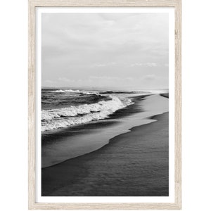 Beach Print, Coastal Wall Art, Extra Large Wall Art Prints, Black and White Photography Print, Coastal Prints, Ocean Print, Fine Art Print