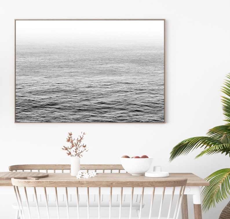 Ocean Wall Art Coastal Wall Art Black and White Photography Etsy