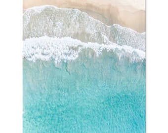 Aerial Beach Print, Coastal Wall Art, Beach Photography Print, Extra Large Wall Art, Beach Wall Art, Giant Beach Canvas Print, Beach Artwork