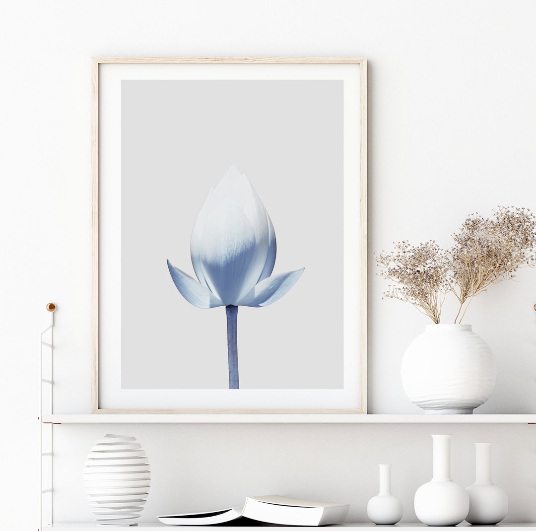 Lotus Art Flower Wall Art Large Wall Art Prints Pastel Wall Etsy