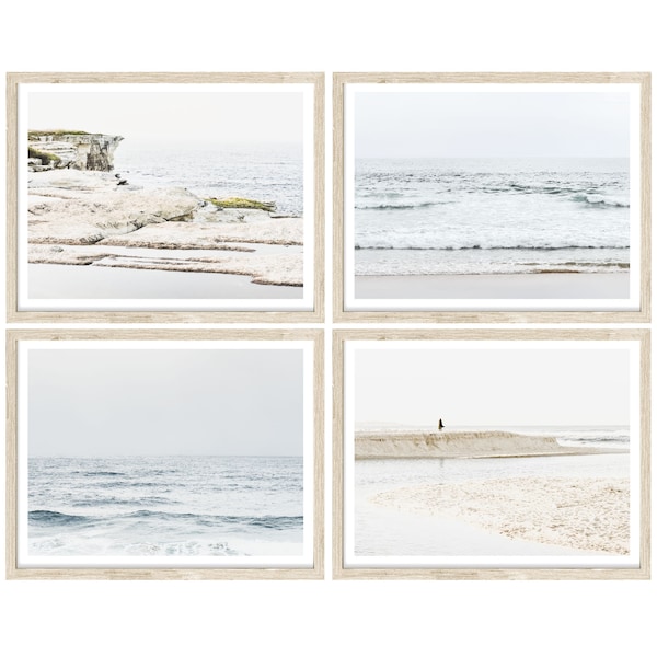 Coastal Wall Art, Set of 4 Prints, Large Wall Art, Beach Photography Prints, Beach Wall Art, 5x7 | 8x10 | 11x14 | 24x36 Beach Prints