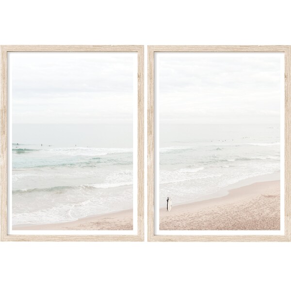 Neutral Wall Art Set of 2 Etsy