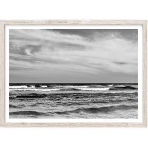 Coastal Wall Art, Black and White Ocean Print, Extra Large Wall Art, Ocean Photography Prints, Ocean Wall Art, Coastal Prints