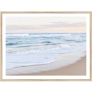 Beach Wall Art, Coastal Wall Art, Beach Photography Prints, Extra Large Wall Art, Sunset Beach Print, Large Beach Artwork, FRAMED Art Print