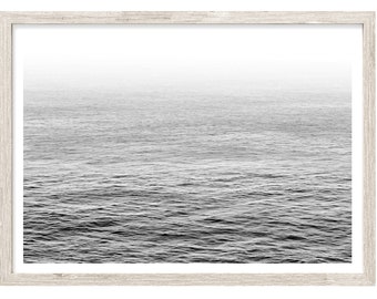 Ocean Print, Ocean Wall Art, Coastal Wall Art, Black and White Ocean Photography Prints, Large Wall Art, Coastal Prints, Fine Art Print