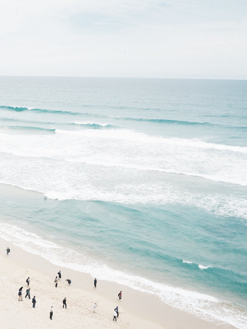 Set of 2 Aerial Beach Photography Prints Large Wall Art Etsy