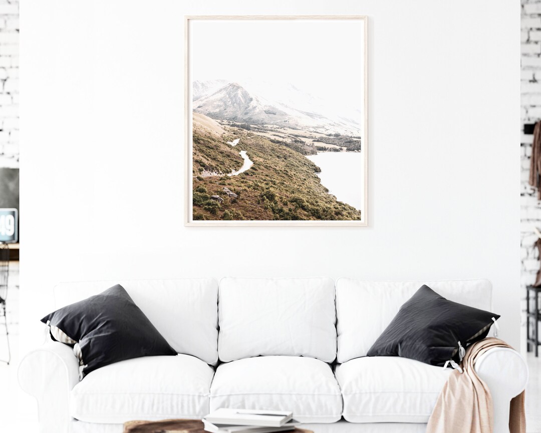 Mountain Wall Art, Large Wall Art Prints, New Zealand Print, Landscape Photography Prints