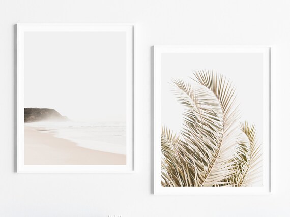 Coastal Wall Art Set of 2 Prints Large Wall Art Prints | Etsy
