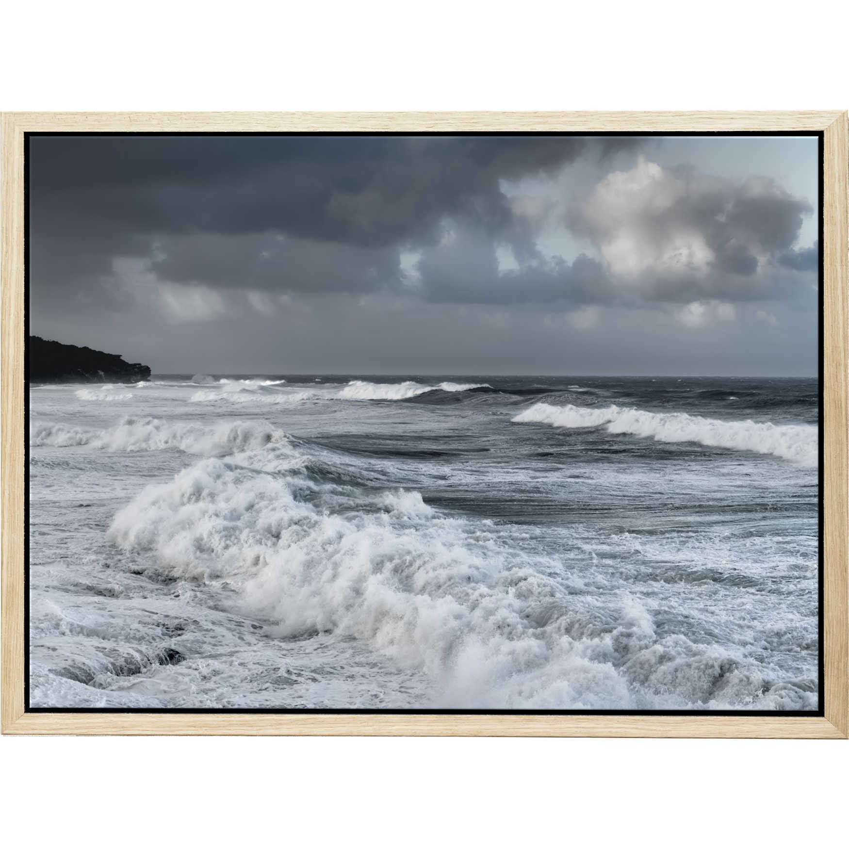 Ocean Wall Art - Coastal Photography Prints - Extra Large Artwork - FRAMED Seascape Canvas Print