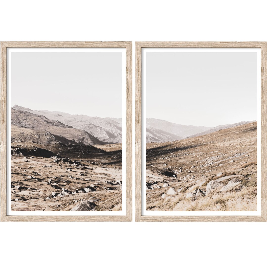 Mountain Wall Art, Set of 2 Prints, Landscape Photography Prints, Large