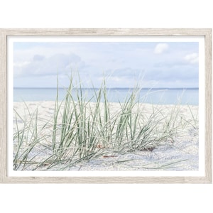 Beach Grass Print, Beach Wall Art, Extra Large Wall Art Prints, Beach Photography Prints, Coastal Wall Art, Pastel Wall Art, Unframed Print