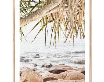 Coastal Photography Art Print: Extra Large Neutral Wall Decor (Unframed)