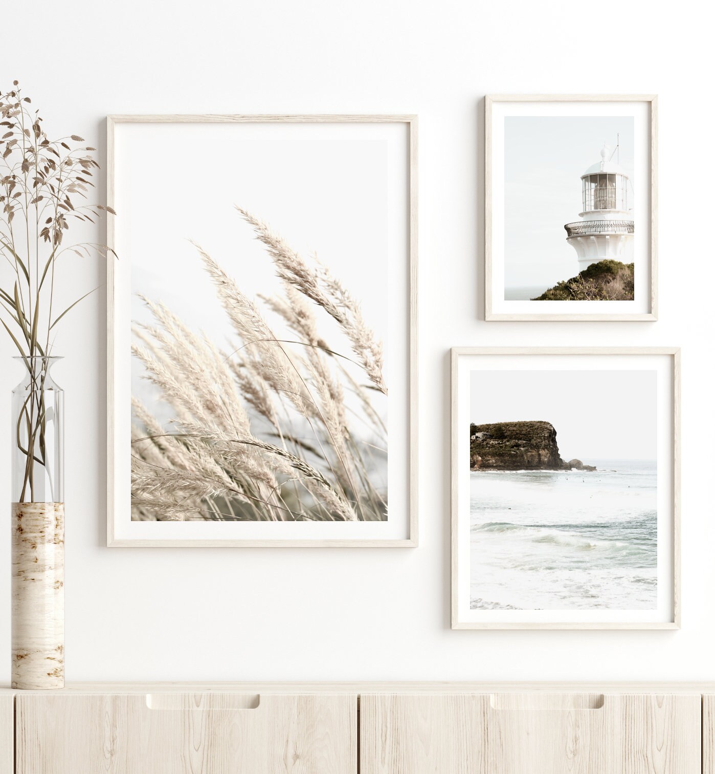 Coastal Wall Art Set of 3 Prints Large Wall Art Prints Etsy Australia