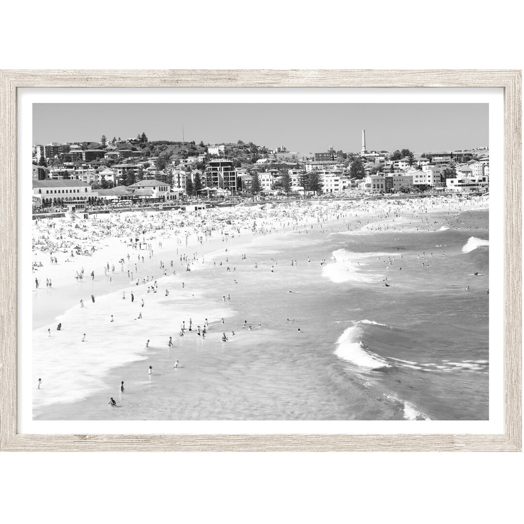 Bondi Beach Print, Bondi Photography Prints, Extra Large Wall Art Prints, Black & White White
