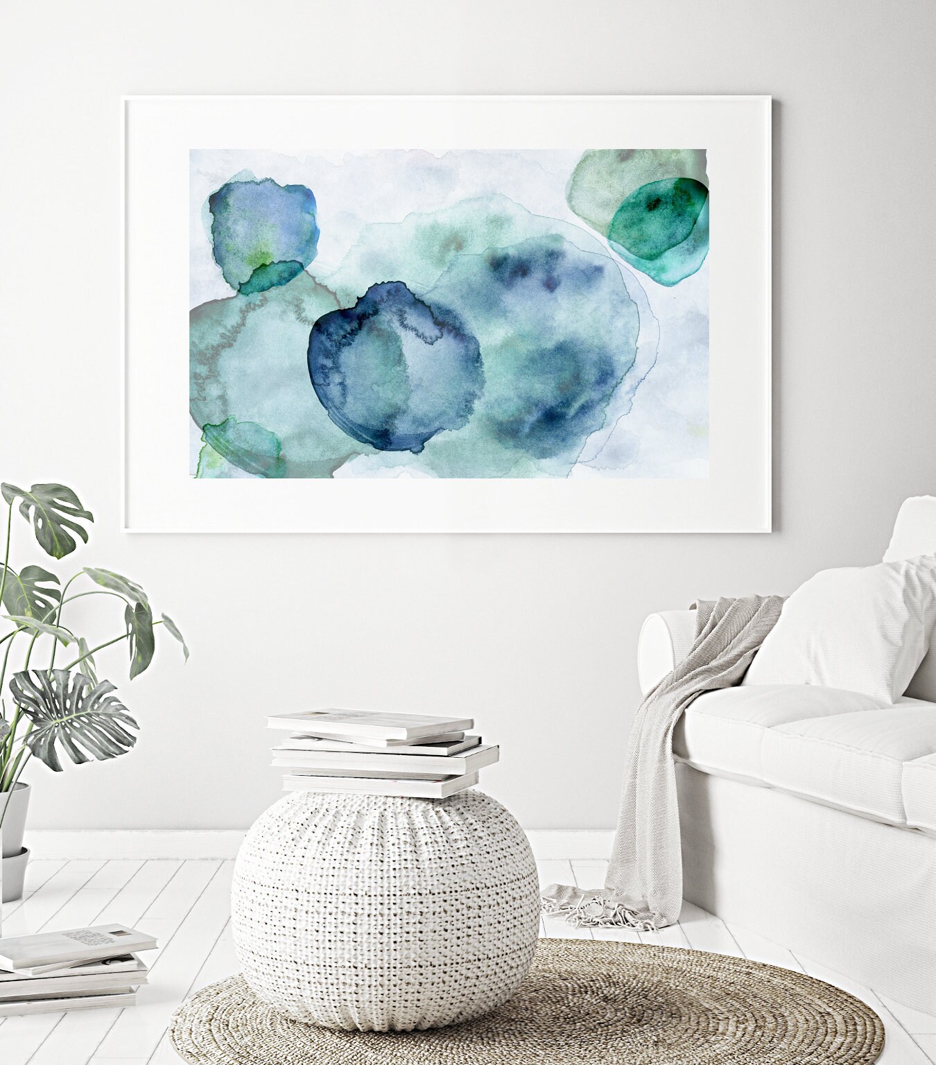 Abstract Watercolor Wall Art Print - Digital Download