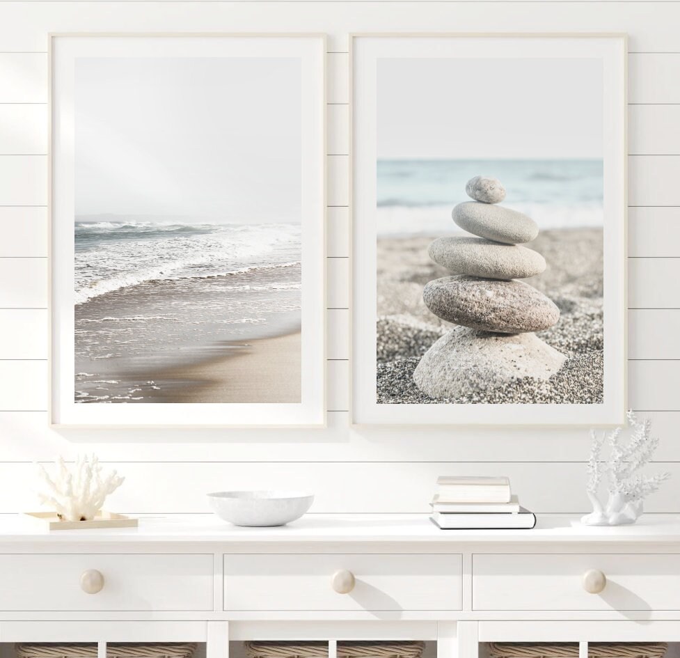 Coastal Wall Art Set of 2 Prints Large Wall Art Prints - Etsy