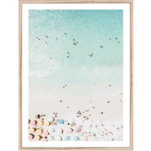 Aerial Beach Print, Large Wall Art, Coastal Wall Art, Beach Photography Prints, Large Beach Artwork, Beach Wall Art, FRAMED Art Print