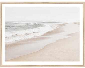 Coastal Wall Art, Beach Photography Prints, Extra Large Wall Art, Beach Print, Neutral Wall Art, Coastal Prints, Unframed Art Print