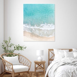 Aerial Beach Print, Coastal Wall Art, Beach Photography Print, Extra Large Wall Art, Beach Wall Art, Giant Beach Canvas Print, Beach Artwork image 4