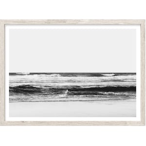 Beach Print, Coastal Wall Art, Large Wall Art, Beach Photography Prints, Beach Wall Art, Black and White Prints, Unframed Print