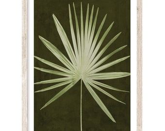 Palm Print, Extra Large Wall Art Prints, Palm Leaf Prints, Palm Wall Art, Palm Tree Print, Botanical Decor, Fine Art Print, Unframed Print