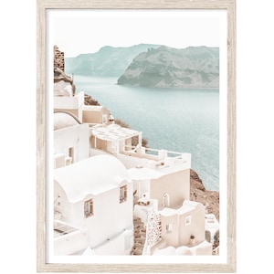 Santorini Greece Print, Coastal Photography, Unframed Wall Art