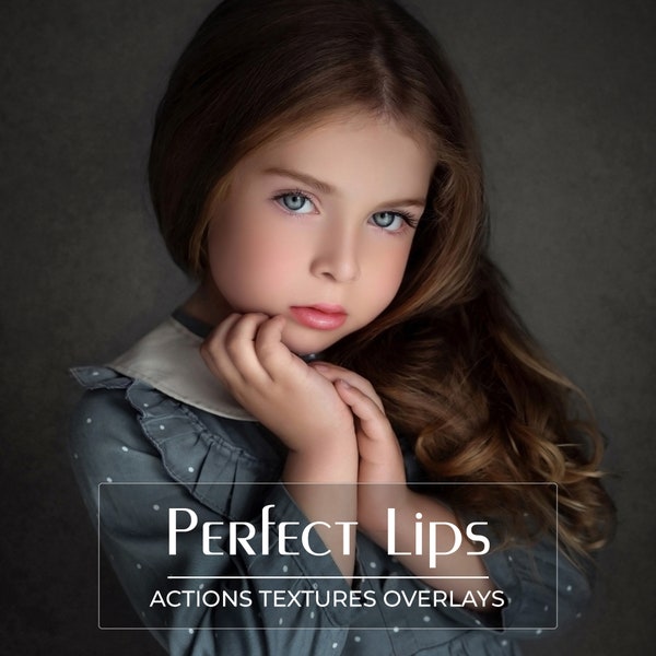 Lip Photoshop Actions - Lip Overlays - Lip Textures - Lip Glow - Lipstick Colors - Photoshop Action - Photographer Tool