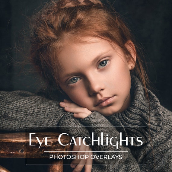 50 Catchlight Overlays - Eye Glare Overlays - Portrait Retouch - Eye Sparkle - Shining Eyes - Photoshop - Photography Overlay - PNG