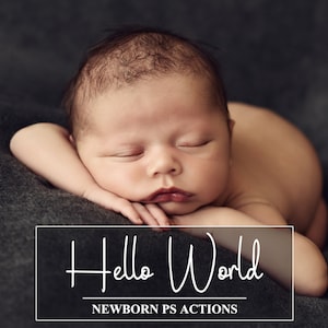 70 Newborn PS Actions - Newborn Retouch Actions - Baby Pastel Actions - Newborn Workflow - Baby Photoshop Effects - Children Actions Set