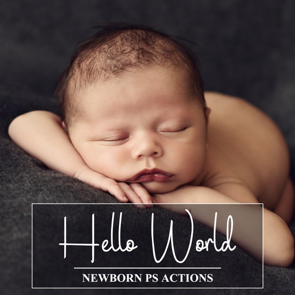 70 Newborn PS Actions - Newborn Retouch Actions - Baby Pastel Actions - Newborn Workflow - Baby Photoshop Effects - Children Actions Set