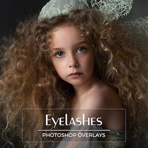 50 Lashes Overlays - Eyelashes PNG - Portrait - Photo Editing - Eye Retouch - Photoshop - Photography Overlay - PNG