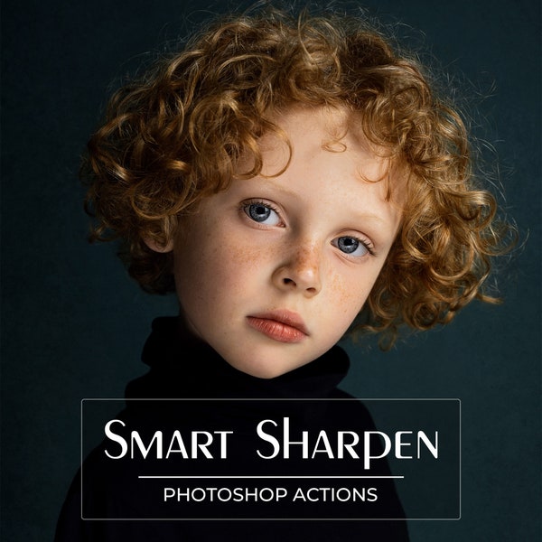 Smart Sharpen Photoshop Actions - Out of Focus Fix - Portrait Retouch - Portrait Photoshop Action - Photo Editing - Photographer Tool