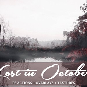 Autumn Landscape Bundle - 60 Fall Actions - 25 Fog Overlays - 15 Autumn Textures - Fall Scene Actions - Autumn Actions - Fall Overlays