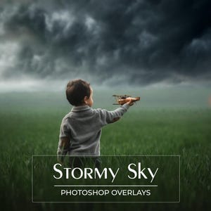 30 stormachtige luchtoverlays - sombere wolkenluchttexturen - regenachtige wolken