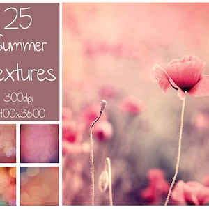 25 Summer Textures - Photoshop Overlays - Bokeh Textures - Fine Art Textures - Digital Background - Photography Overlay - Summer Overlays