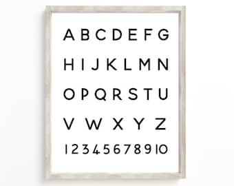 ABC Alphabet Poster: Kids Classroom Decor (Digital Download)