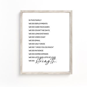 In This House We Do Deployment , Army, Marine, Navy, Air Force, Military Family Sign, Army Family Gift, Military Wife Gift, National Guard