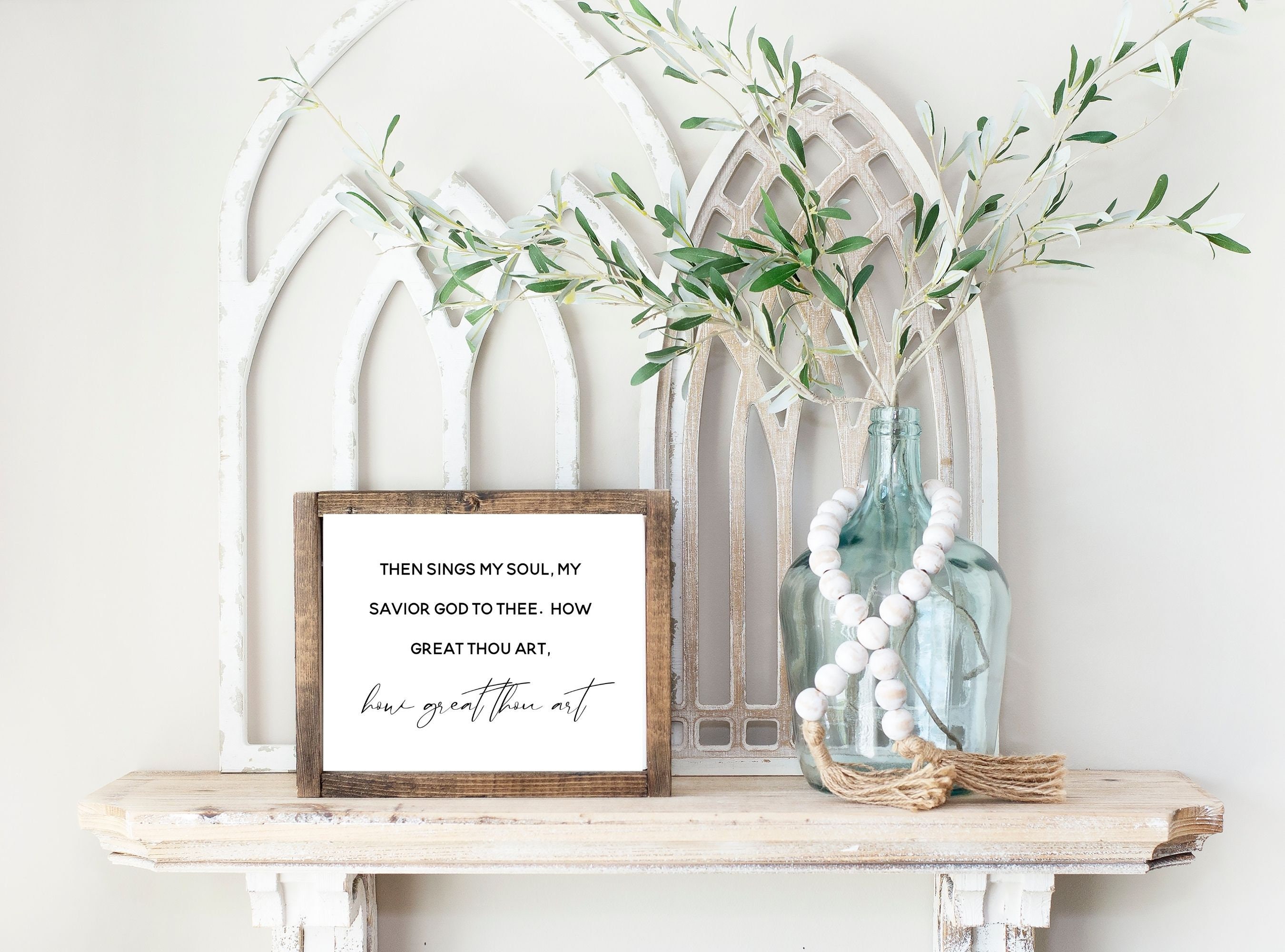 How Great Thou Art Printabl Wall Art, Hymn Wall Art, Christian Gift ...