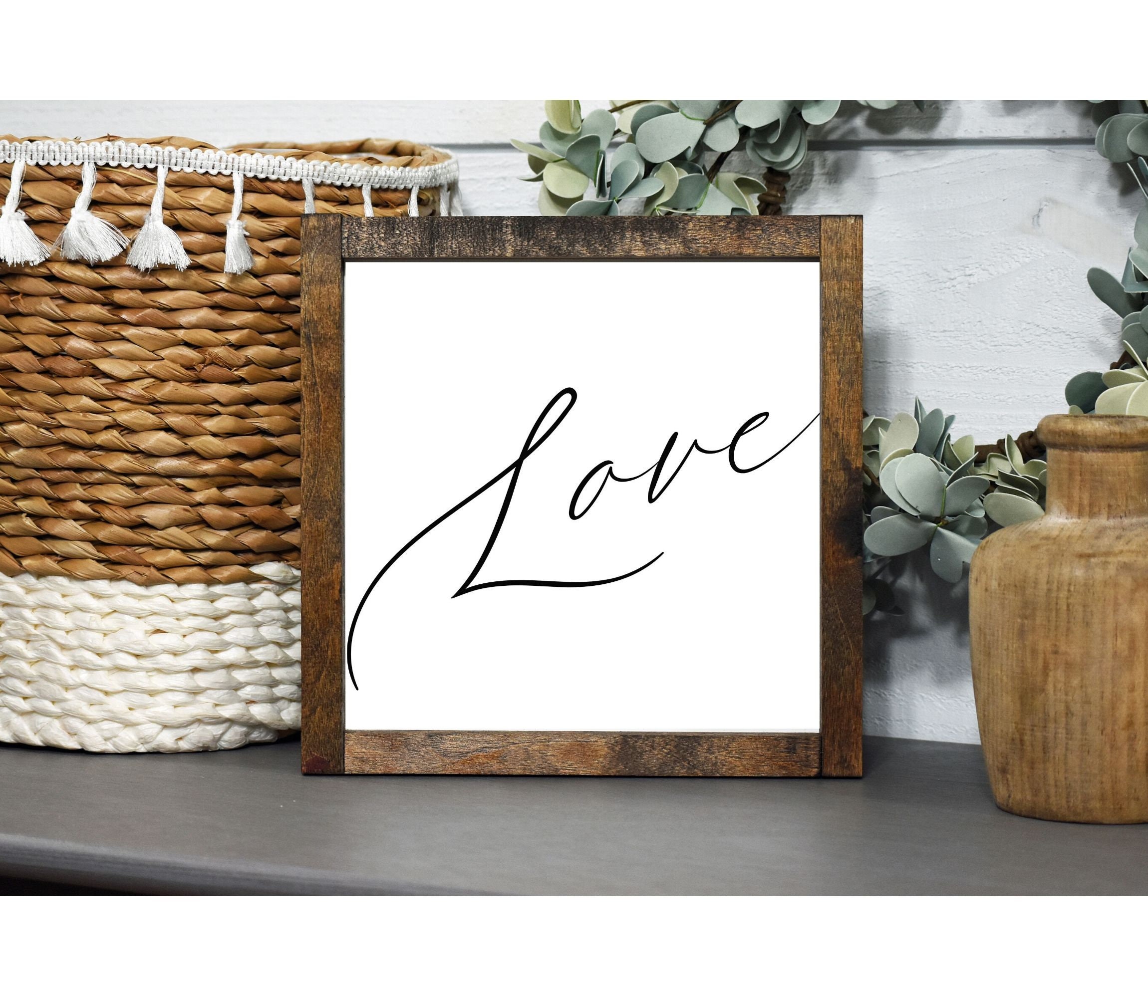 Love Script Printable Wall Art Printable Love Print Love Wall - Etsy
