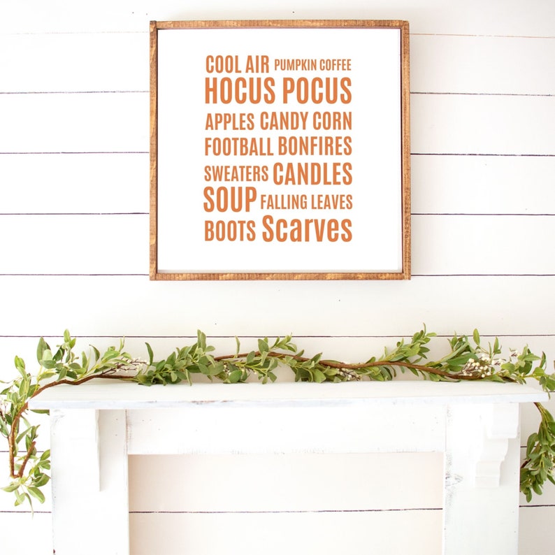 Fall Favorites Print Entrance Wall Art Hallway Prints Foyer Etsy