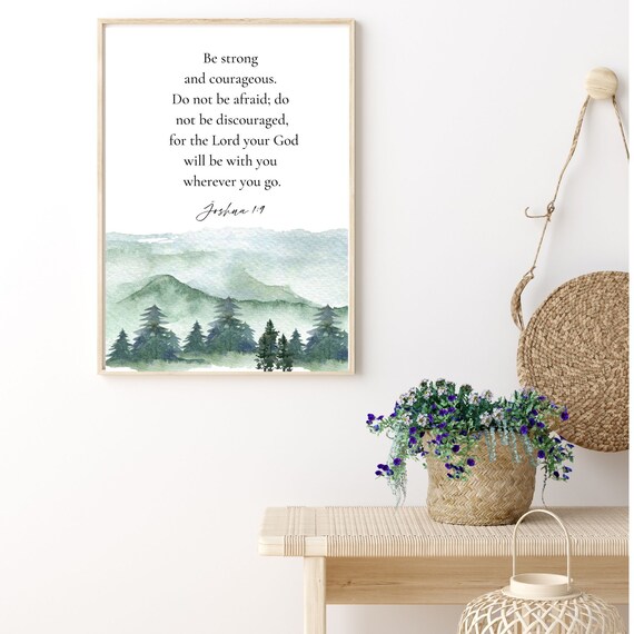 Be Strong and Courageous {Mountain Vase} Be Strong and Courageous {Mountain Vase}