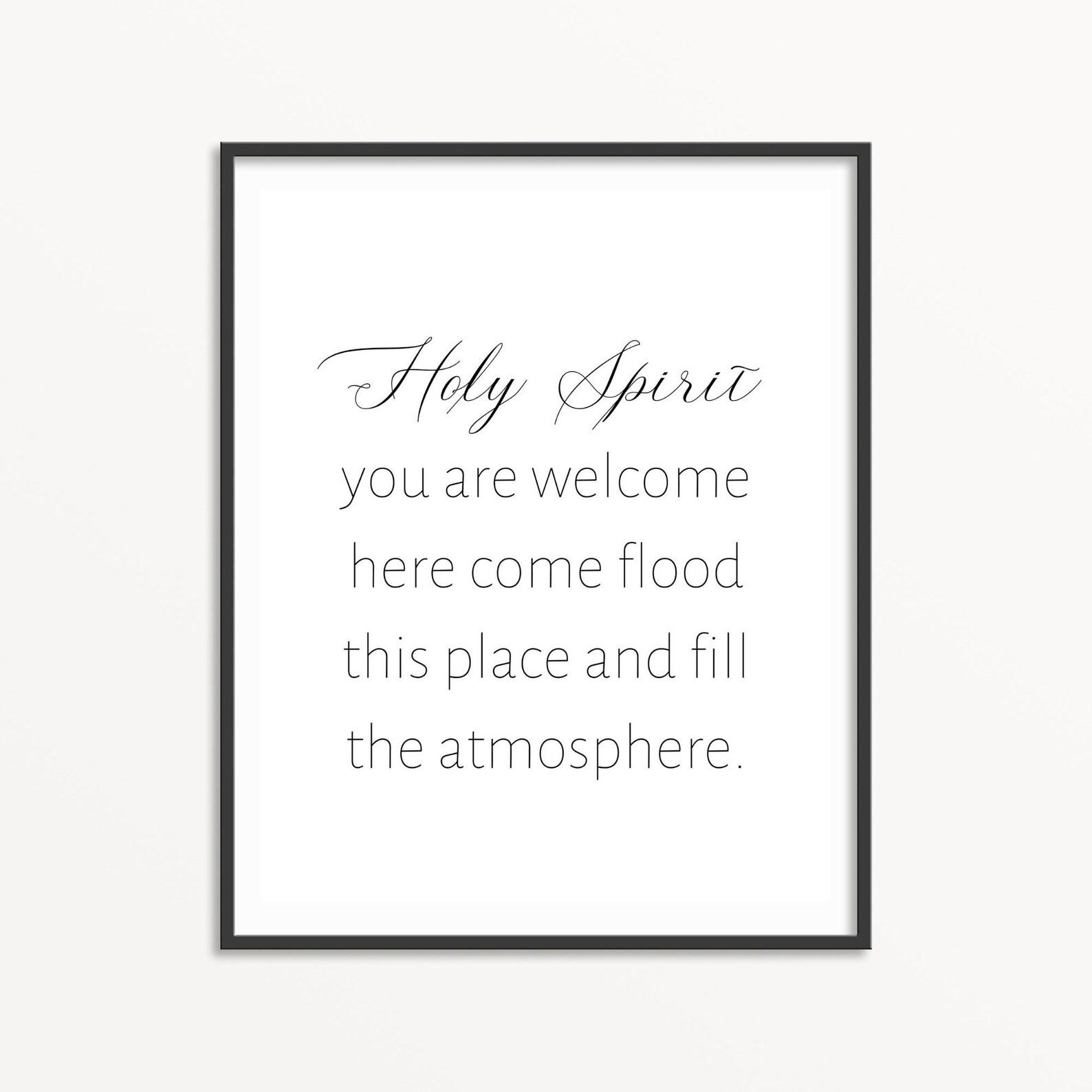 Holy Spirit You Are Here Sign Scripture Signs Living Etsy