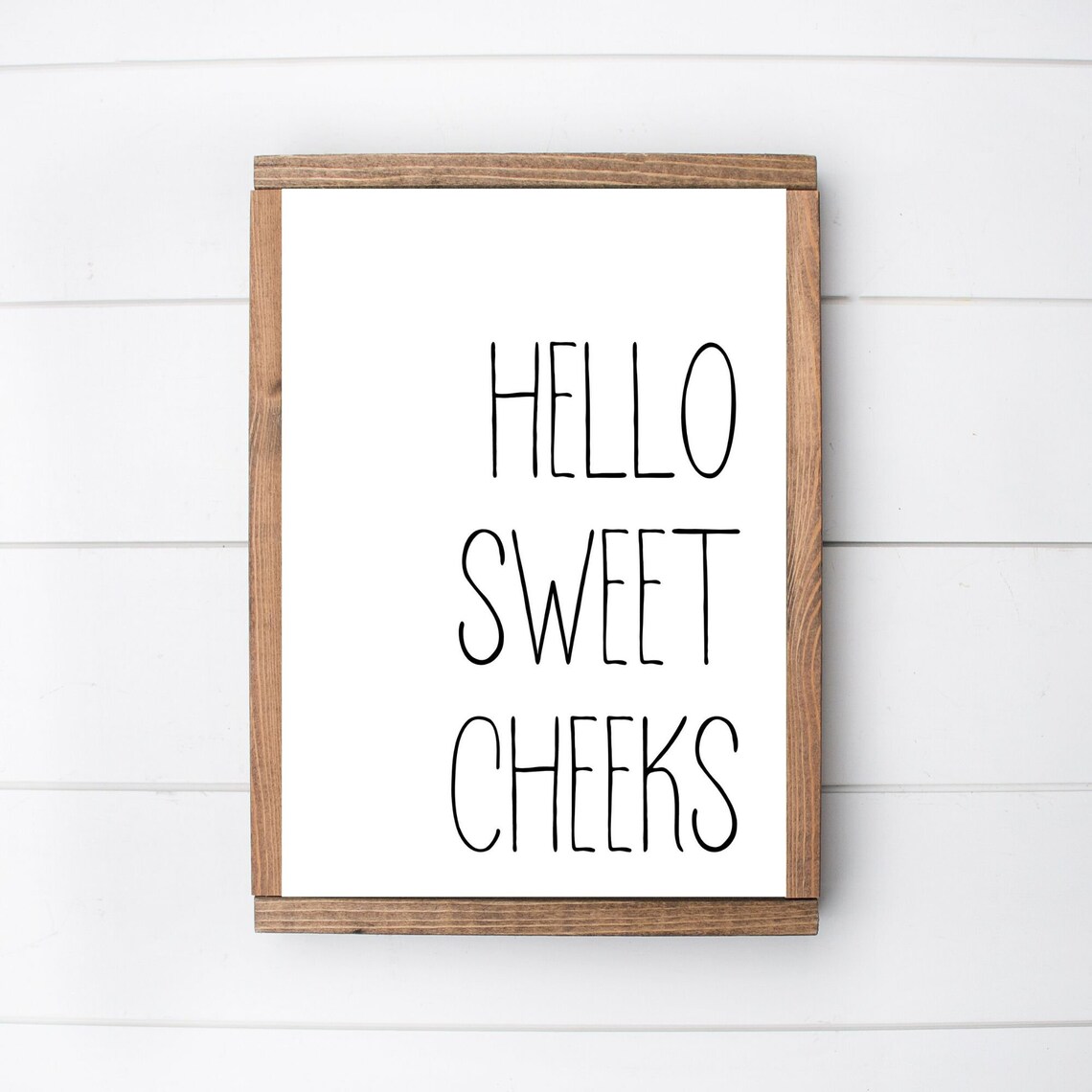Hello Sweet Cheeks Printable Art Nursery Decor Bathroom - Etsy