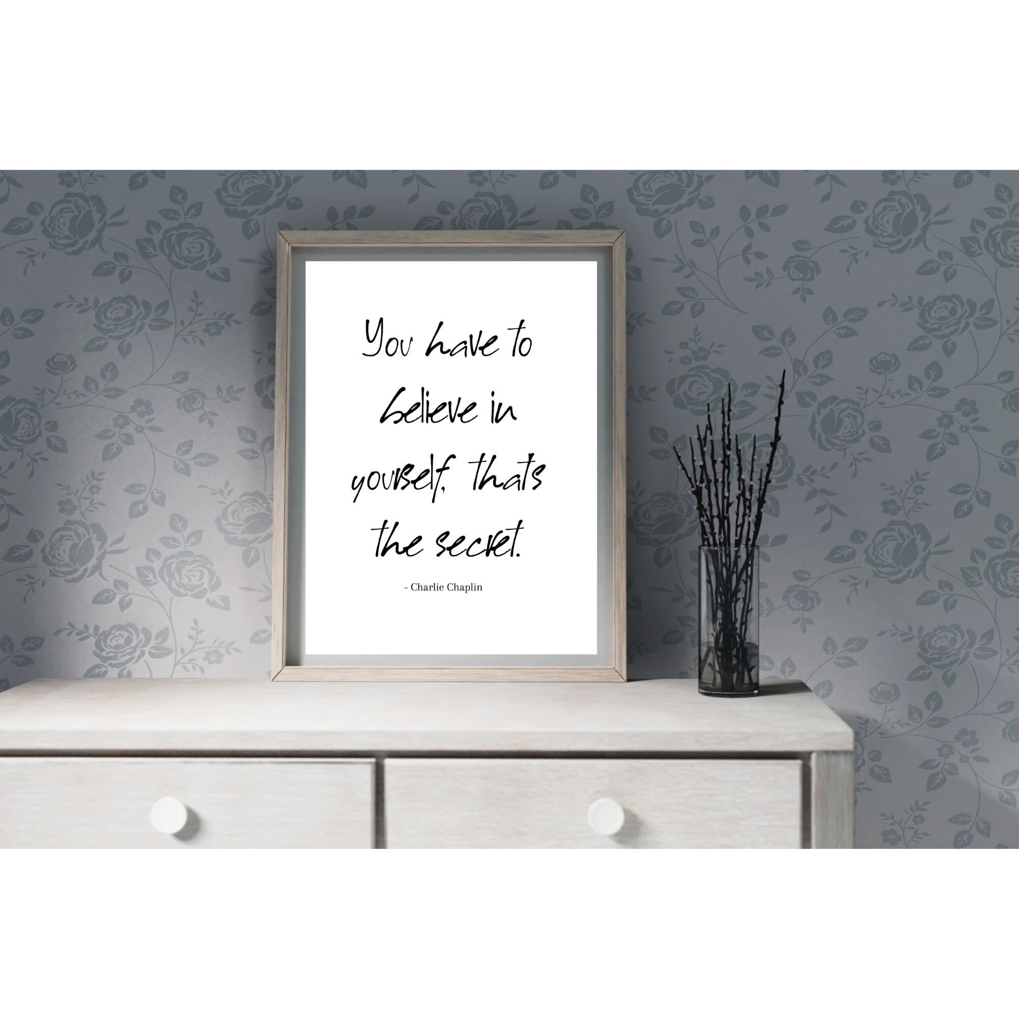 Charlie Chaplin Quote Printable Quote Art Charlie Chaplin - Etsy