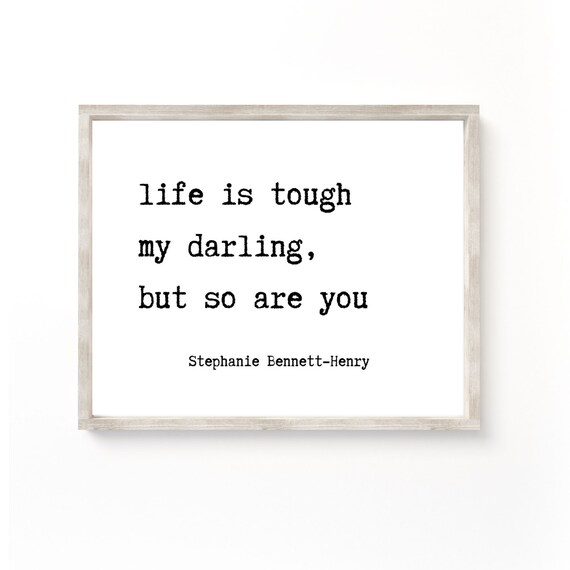 Life Is Tough Print Girl Boss Printable Girl Power Wall Art Etsy