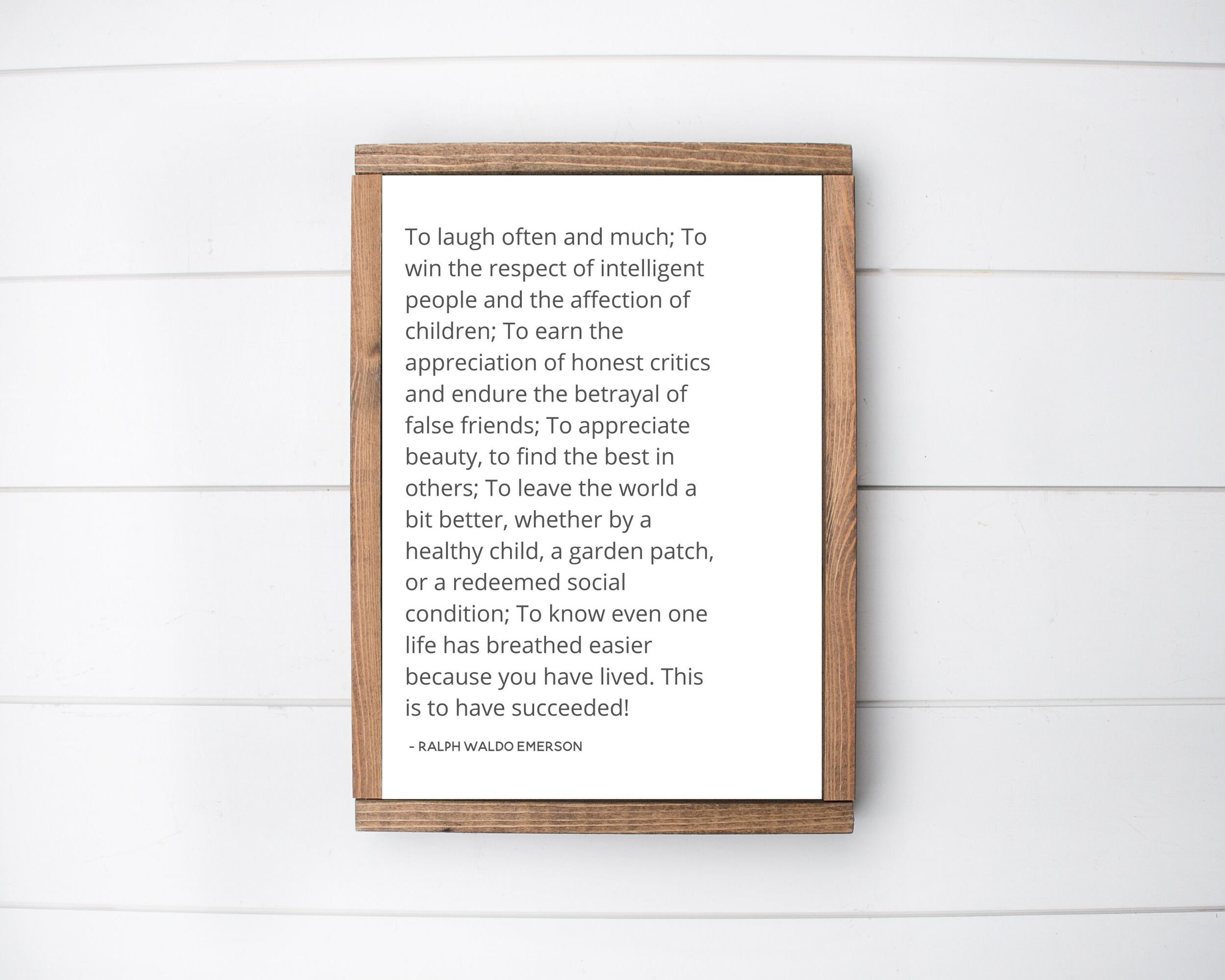 Ralph Waldo Emerson Quote Art Print: Book Lover Gift (digital Download ...